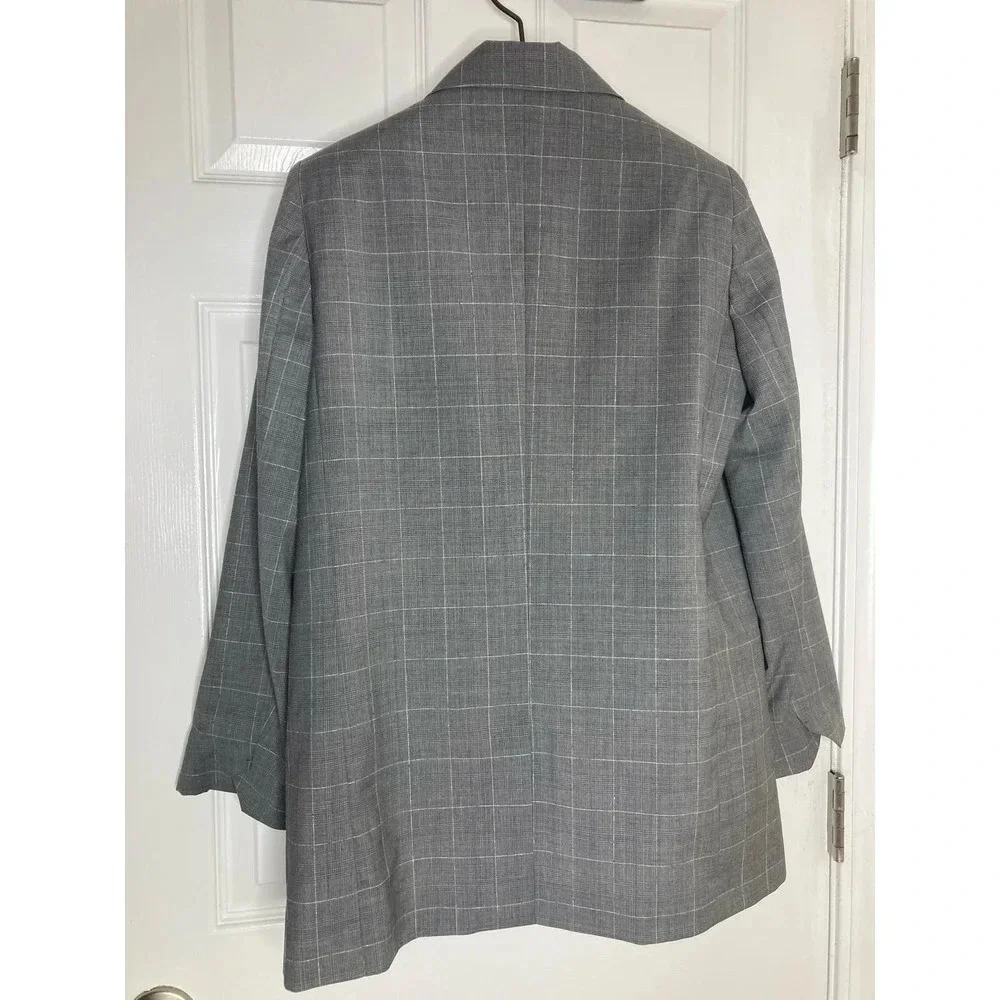 Zadig & Voltaire Viva Check virgin wool Blazer sz 10